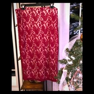 ❤️❤️Hot Gal Red Stretch Pencil Skirt❤️❤️